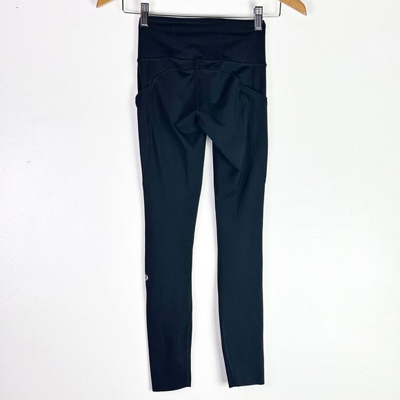 Lululemon Fast Free 7/8 Tight II *Non-Reflective Nulux 25" Sz 2 Black W5BXQS - Picture 9 of 12